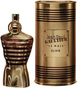 Jean Paul Gaultier Le Male Elixir 4.2oz/125ml | Long Lasting Oriental Woody Gourmand Men's Fragrance | Luxury Designer Men's Cologne