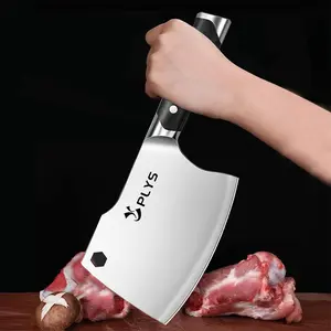 1 Pc Boning Knife, Heavy Duty Butcher's Axe, Meat Cleaver, Stainless Steel Thickened Blade and Ergonomic Handle, Chinese Kitchen Axe, Easy Cleaning,Professional Knives for Home and Restaurant, Unique Gift for Men