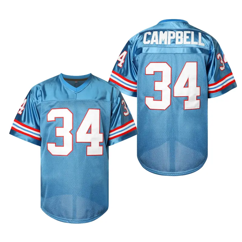 Men's football jersey #34 blue mesh breathable, slightly elastic, polyester, quick-drying, suitable for football enthusiasts, sports and leisure outfit,travel essentials,camping essentials