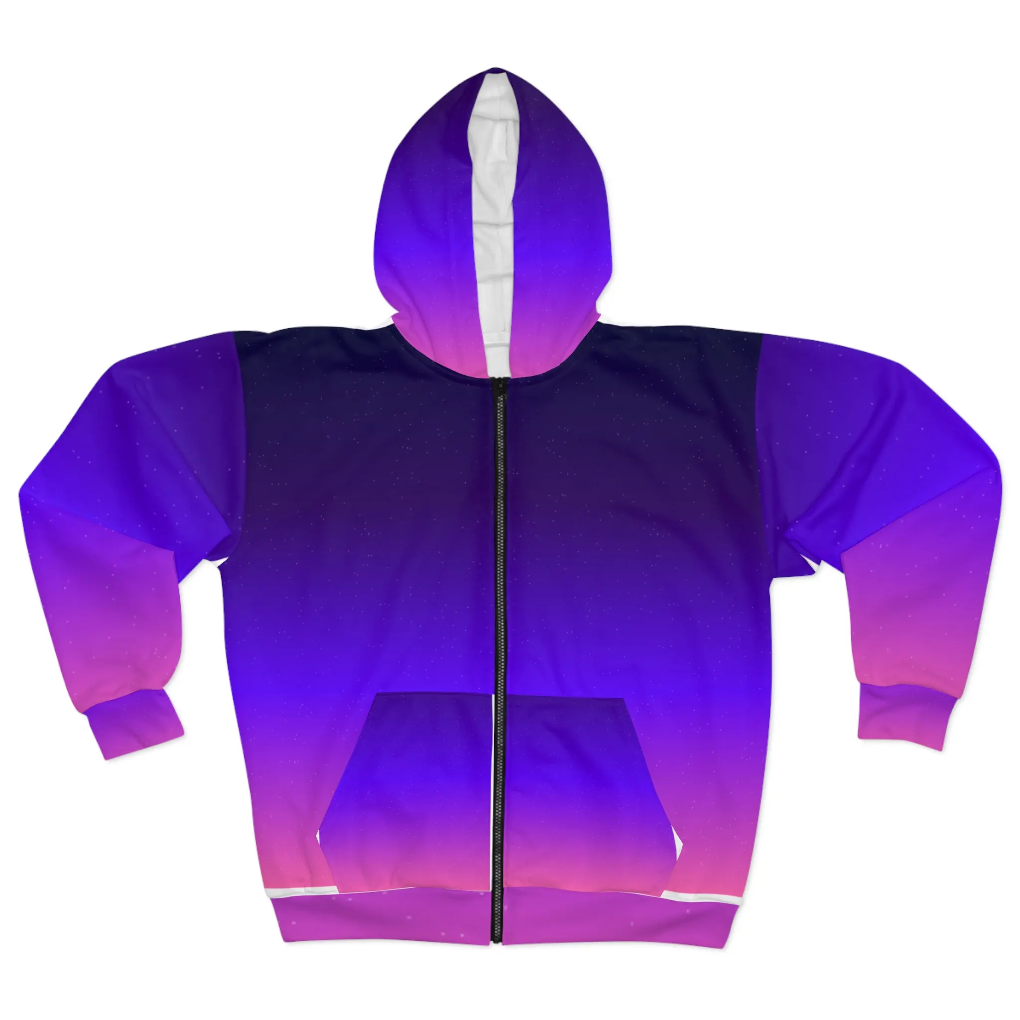 Cosmic Nuance Unisex Zip Hoodie (AOP)
