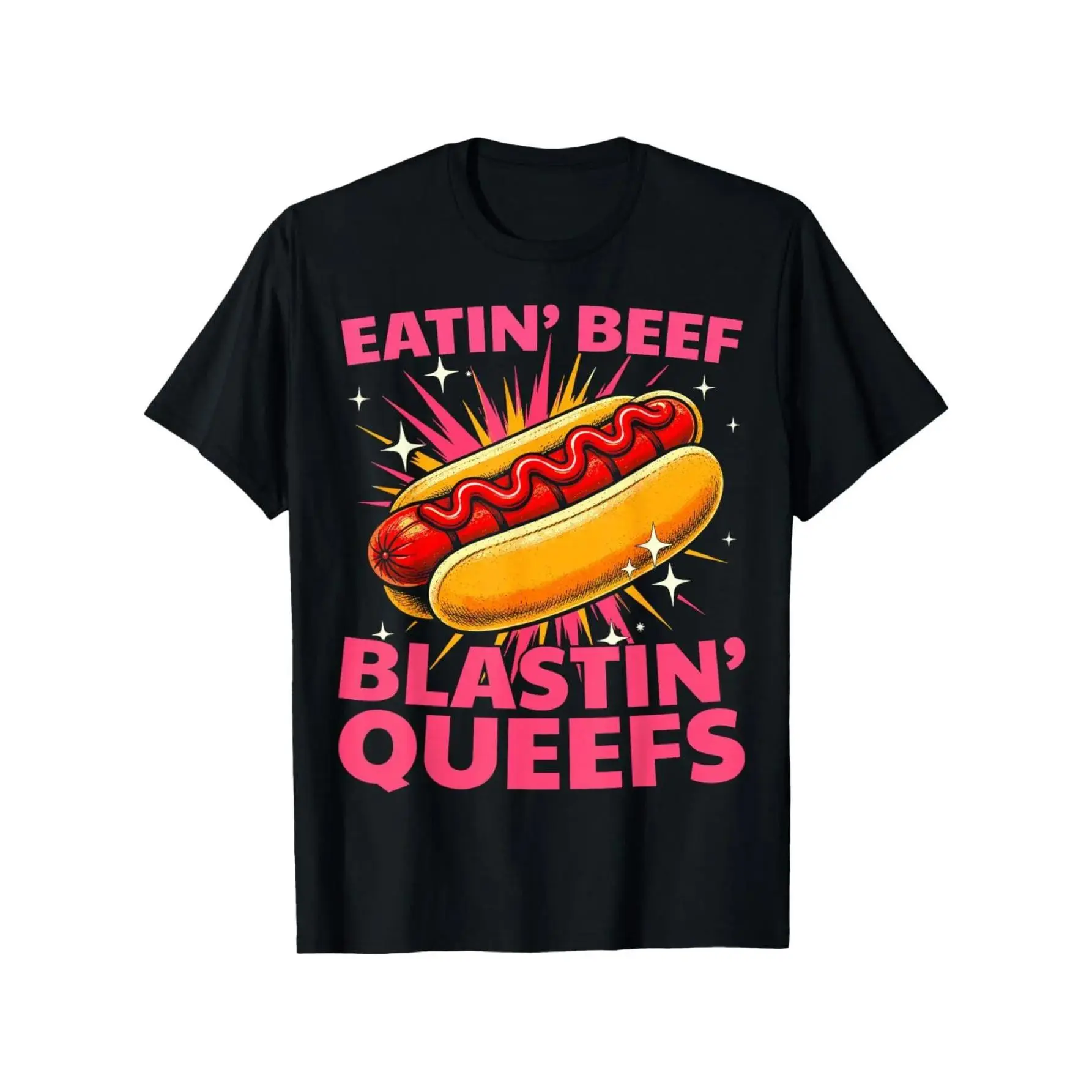 Eatin Beef Blastin Queefs Humorous Embarrassing Cotton T-shirt