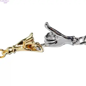 Holding Hands Matching Keychain Set - Cute, Romantic Bag Pendant Accessories, Ideal Gift for Lovers, Fashion Costume Jewelry Keychains
