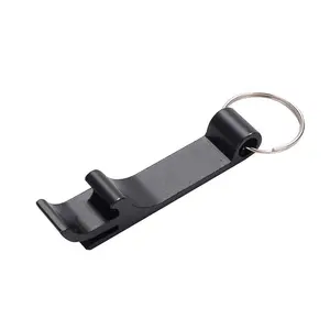 1pcs Black Bottle Opener Keyring Key Fob - Ideal For Opening Beers