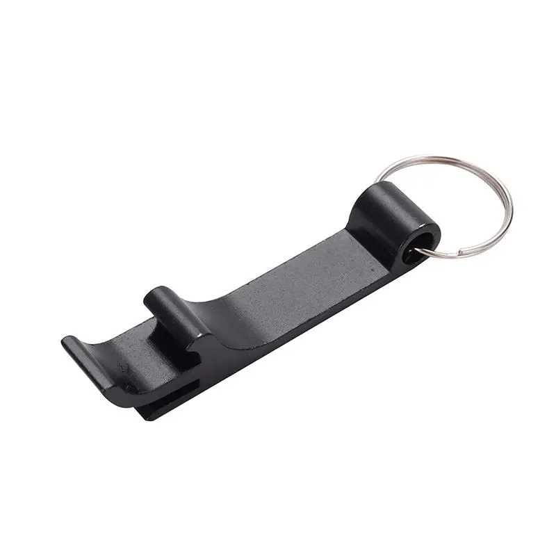 1pcs Black Kitchen Keychain Bottle Opener Keyring Key Fob - Ideal For Opening Beers