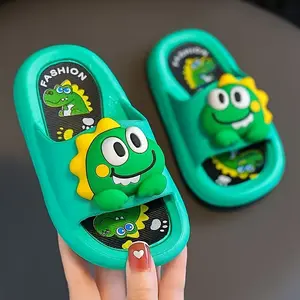 Kids' Cute Dinosaur & Rabbit Slippers - Fashionable Cartoon PVC Sandals for Boys and Girls, Lightweight & Comfortable, Ideal for Beach, Home, Travel, and Outdoor Play, Outdoor Slippers |     Playful Footwear |     Flexible Footwea