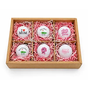 Mother’s Day Golf Ball Gift Set – 6 Pack Custom “Best Mom” Golf Balls in Gift Box | Unique Golf Gift for Mom & Grandma
