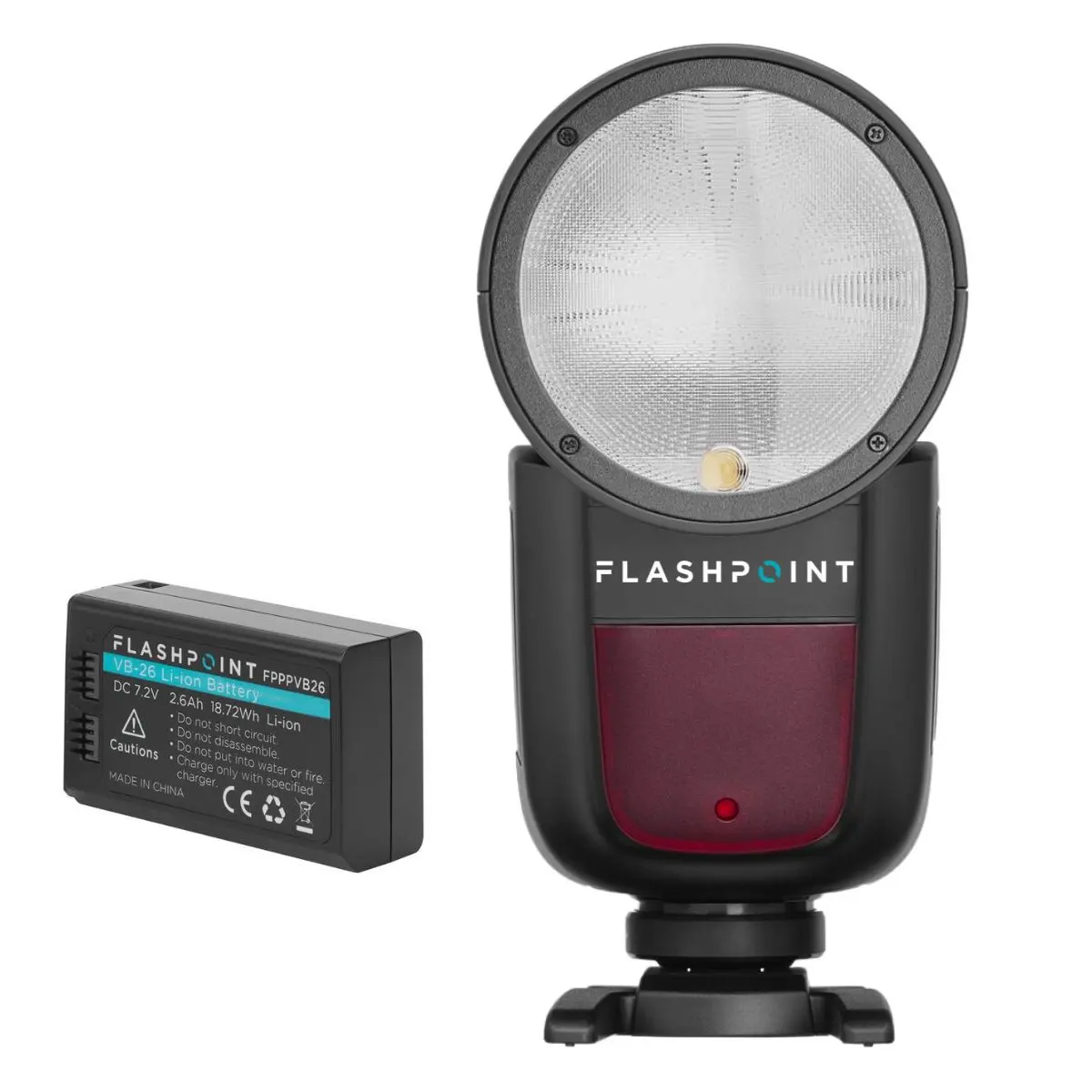 Godox V1 On-Camera Round Flash Speedlight - Durable, Portable, Metal Magnetic Lock, Flashpoint Zoom Li-ion X R2 TTL, Wireless Mount & Custom Accessory Kit for Sony Camera Photography Equipment