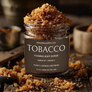Men's Body Scrub - TO ACCO Men's Body Scrub with Walnut Oil and Jojoba and Vitamin E