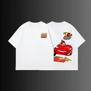 Retro Two Side 95 Cars TShirt Tee v1, Cars Movie T-Shirt, #Mcqueenn and Mater Retro Vintage Unisex Anime Graphic Tee – Trendy Y2K T-Shirt Acid , Streetwear Casual Apparel Top, Manga Game Movie Lover Gift For Fans Merch, Graphic shirt, Gift Birthday