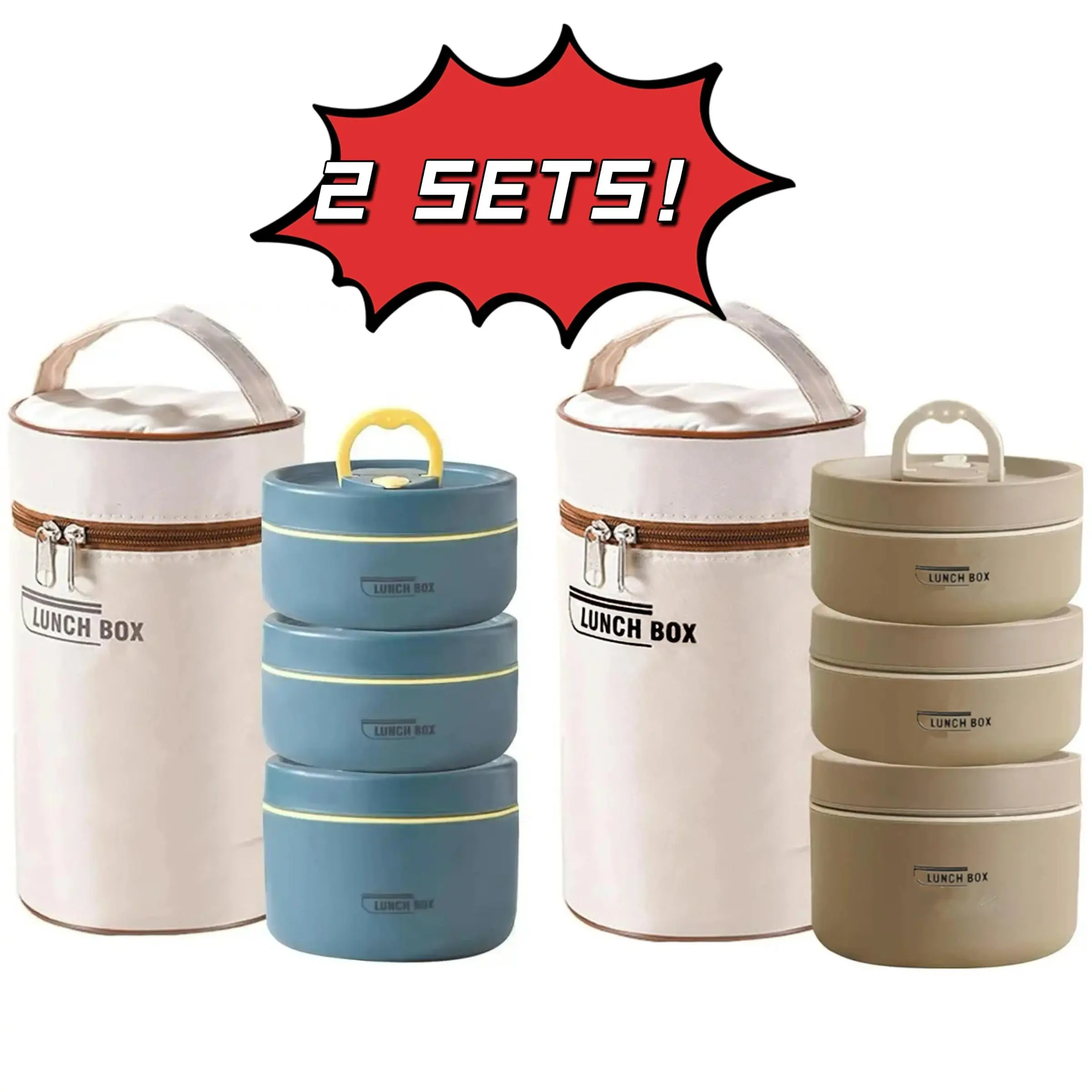 Blue*1 Set & Brown*1 Set/Stainless Steel Liner