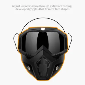 Harley Motorcycle Riding Goggles, Windproof Face Mask, Off-Road Sports Helmet Visor, Harley Face Shield, Protective Eyewear