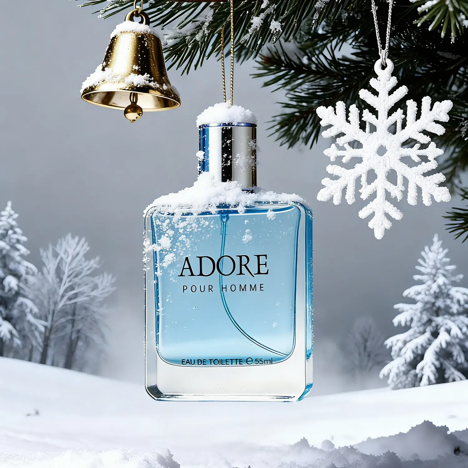 Men's Luxury Fragrance - 55ml long-lasting glamorous woody lavender note, sexy fragrance for dating, formal occasions and daily use - Elegant bottle design, BPA-free formula, exquisite scent, ideal gift for fashionable men