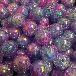 16mm “Mermaid” Crackle Beads