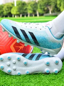 New Anti-Slip Soccer Shoes Long Stud Short Stud Low Top Unisex Wearable Artificial Grass Competition Training Indoor Outdoor Football Sports Shoes