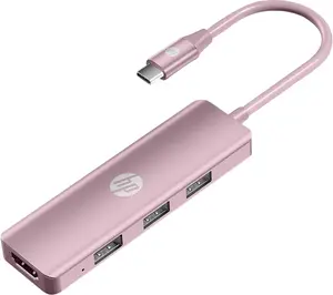 HP USB C Docking Station - 5-in-1 Multi-Port USB C Hub with 4K HDMI, 100W Power Delivery, for Laptops, MacBook, iPad, Thinkpad and More