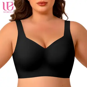 Werena Jelly Wireless Minimizer Bras for women Full Coverage T-Shirt Bra for Plus size Comfortable Everyday Supportive Bra