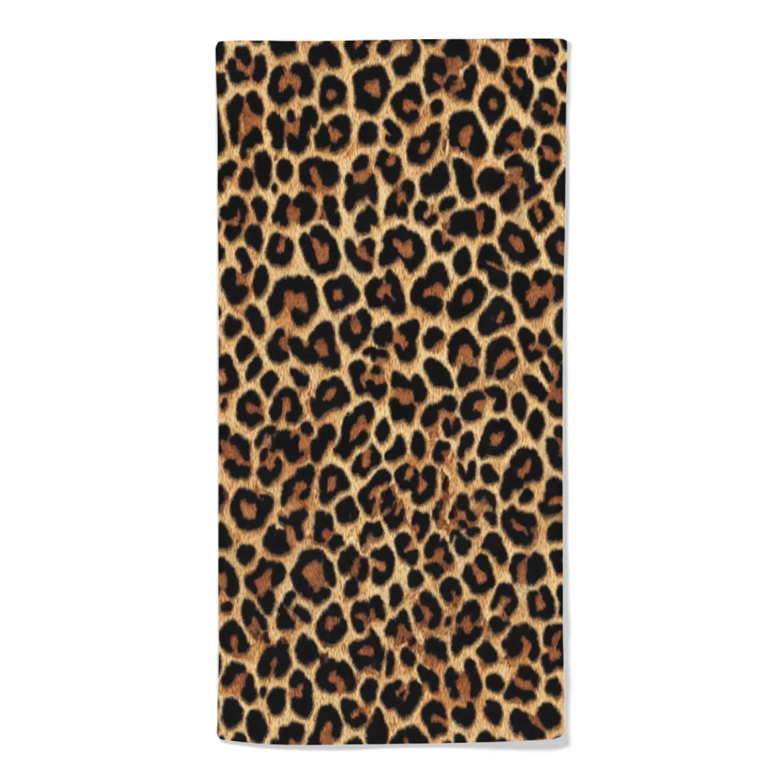 Vintage Leopard Pattern Microfiber Towel 40×60cm, Fashion Animal Skin Print Absorbent Bathroom Hand Towel