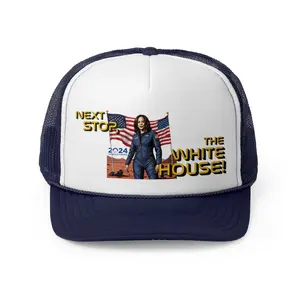 Kamala Harris "Next Stop, The White House!" Astronaut Trucker Hat - Political Campaign Cap