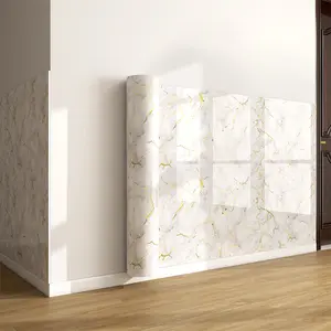 Marble-look tile wall stickers, Self Adhesive Wallpaper, Marble Wallpaper Roll, self-adhesive panels for kitchen and bathroom, waterproof, moisture-resistant aluminum-plastic board with high-resolution laminated finish and XPE backing, easy to install