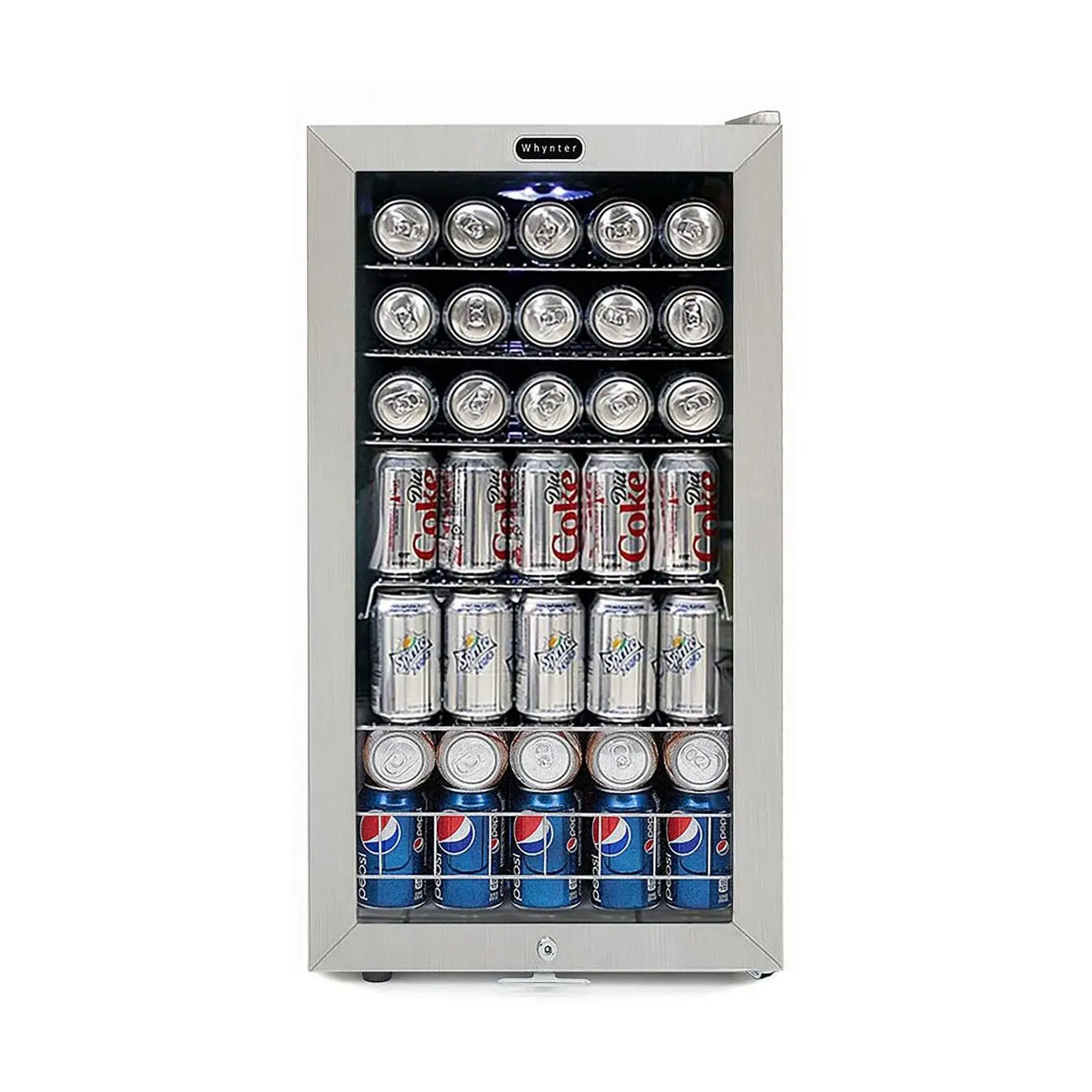 Whynter 120-Can Beverage Refrigerator with Lock Whynter 120-Can Beverage Refrigerator with Lock