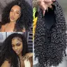 [3 in 1 Half Wig] Bling Hair Half Wig Human Hair 180% Density Glueless Wigs Human Hair Curly 3 In 1 Half Wigs for Black Women Drawstring Seamless Flip Wig Beginner Friendly #SummerVibes