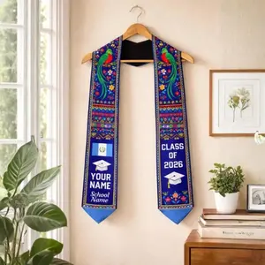 Personalized Guatemalan Graduation Sash 2026, Custom Graduation American Flag Stole, Guatemalan Graduation 2026