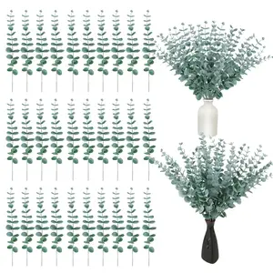 Pack of 30 Artificial Eucalyptus Branches,Artificial Eucalyptus Leaves,Silver Dollar Plants,Artificial Eucalyptus Stem,Advent Wreath Decoration for Home,Table Decoration,Wedding Parties,Christmas Gifts,Home Supplies ﻿