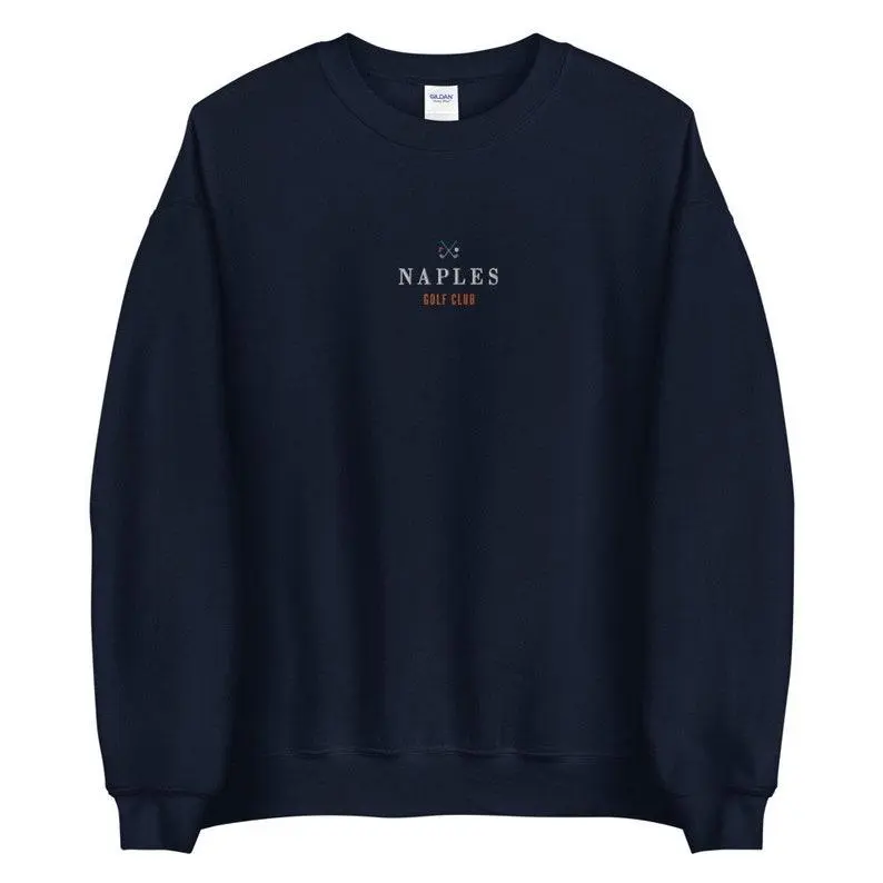 Golf Sweatshirt Embroidered Crewneck, vintage golf sweater Menswear Christmas