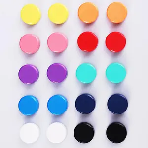 Magnetic Decorative Accessories 20 Pack 10 Different Colors 20mm Round Heavy Duty for Fridge Whiteboard Kitchen Locker Office Crafts Classroom
