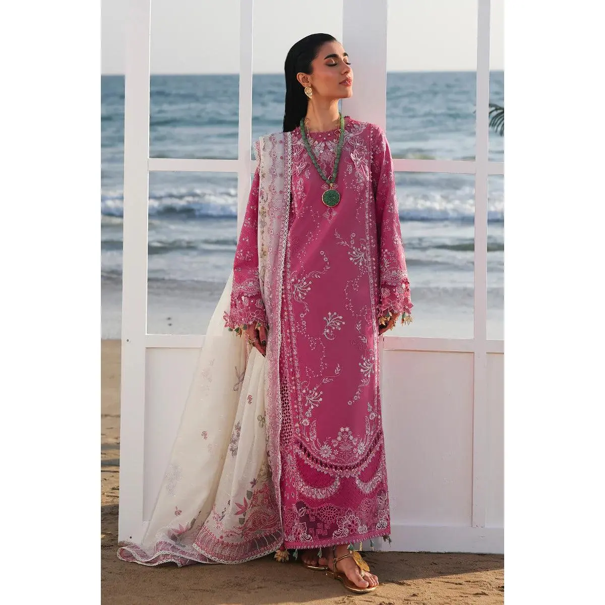 Qalamkar - SA-13 Tara Three Piece Lawn