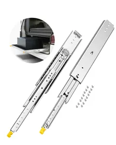 VEVOR 1 Pair Full Extension Drawer Slides 18 20 22 28 30 32 36 38 40 44 48 52 56 60 in, 500 lbs Load Capacity Locking Drawer Slides, Ball Bearing with Lock Side Mount Drawer Slide Rail