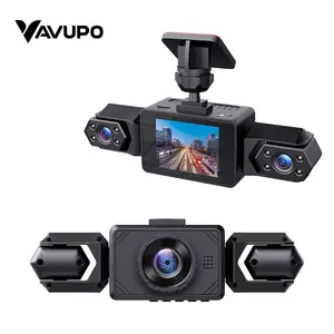 4 Channel Dash Cam 1080P Full HD Car Dvr Automotive Dvr Camera with Night Vision, Emergency Lock, Loop Recording, Front Rear Left Right Monitoring, Dashcam Camera Dvr