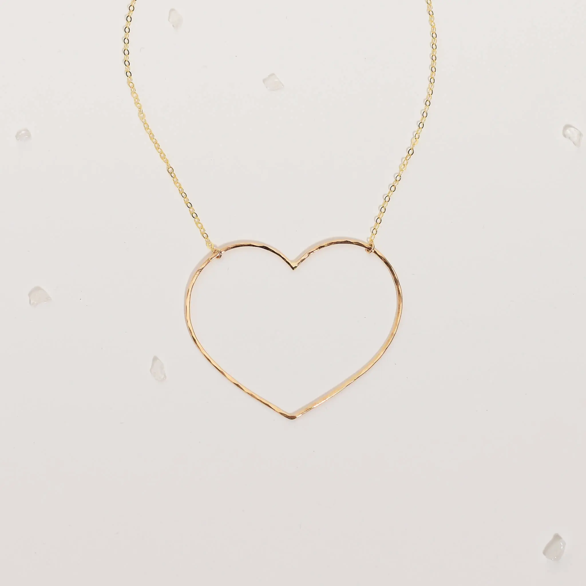 Emily Large Open Heart Necklace Emily Large Open Heart Necklace