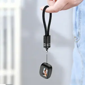 Multi-Function Keychain Lanyard with Dual Type-C – 2-in-1 Charging Cable Key Ring, Compact Everyday Carry Accessory