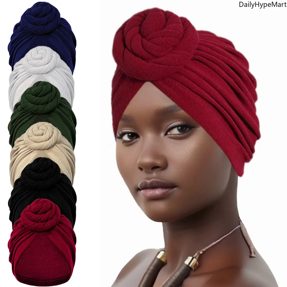 Women's Retro Braid Knot Scarf Head Wrap - Fuzzy Warm Ethnic Turban, Bohemian Fashion Accessory for Daily Wear, Head Scarves Beach, Funky, Engagement, Peppy