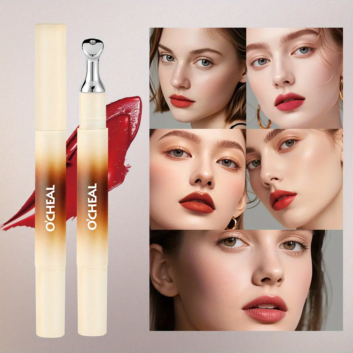 Air lip powder, matte lip glaze, lipstick, white lip mud, not easy to stick to the cup lip cream