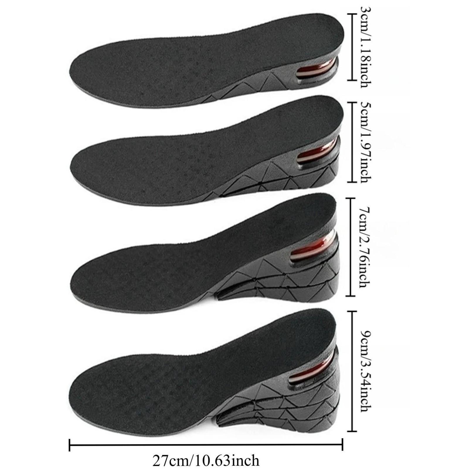 Invisible Height Increase Insoles Unisex Ultra Soft Sole Non-Tiring Leather Shoes Adjustable Height Cushions, Comfortable Footwear Inserts Soft Cushioned Insoles Height Increasing Insoles, Height Lift Insoles, Heightening InsolesGift.