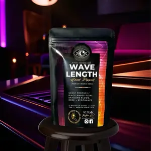 Wavelength Ritual Incense Cones - 12 Cones per Pack, Hand Piped, Premium Quality, Scented with Black Amber Plum & Dragon's Blood