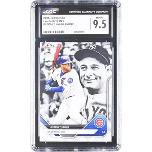 Justin Turner Chicago Cubs 2025 Topps Now Lou Gehrig Day #LGD-JT CGC Authenticated 9.5 Card