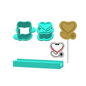 Nurse Stethoscope Cake Pop Mold |Deluxe Cutter, Popper, and Tray Option
