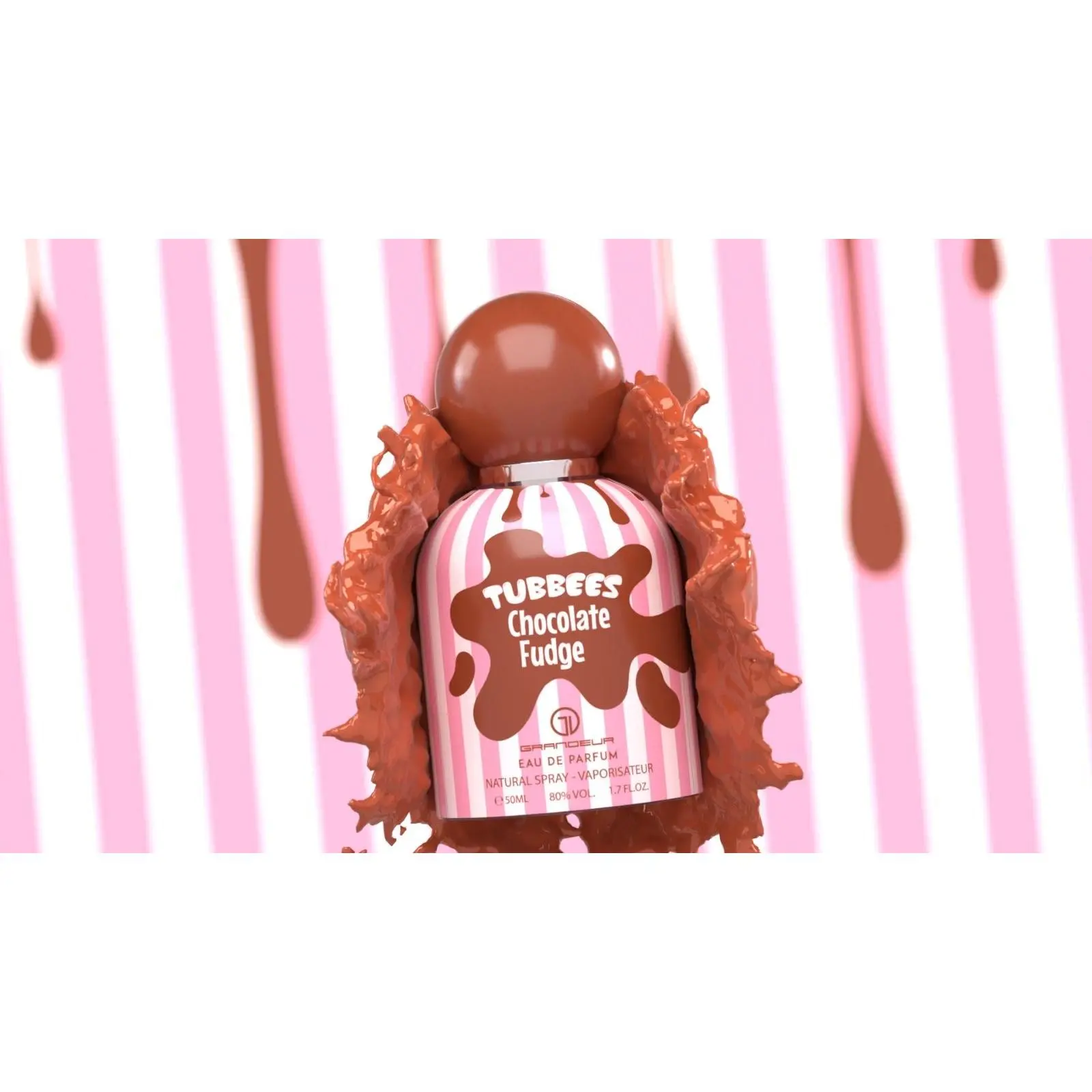Kids' Gourmand Fragrance, Long-Lasting Perfume with a Delightful Chocolate Fudge Scent, 50ml, Scented