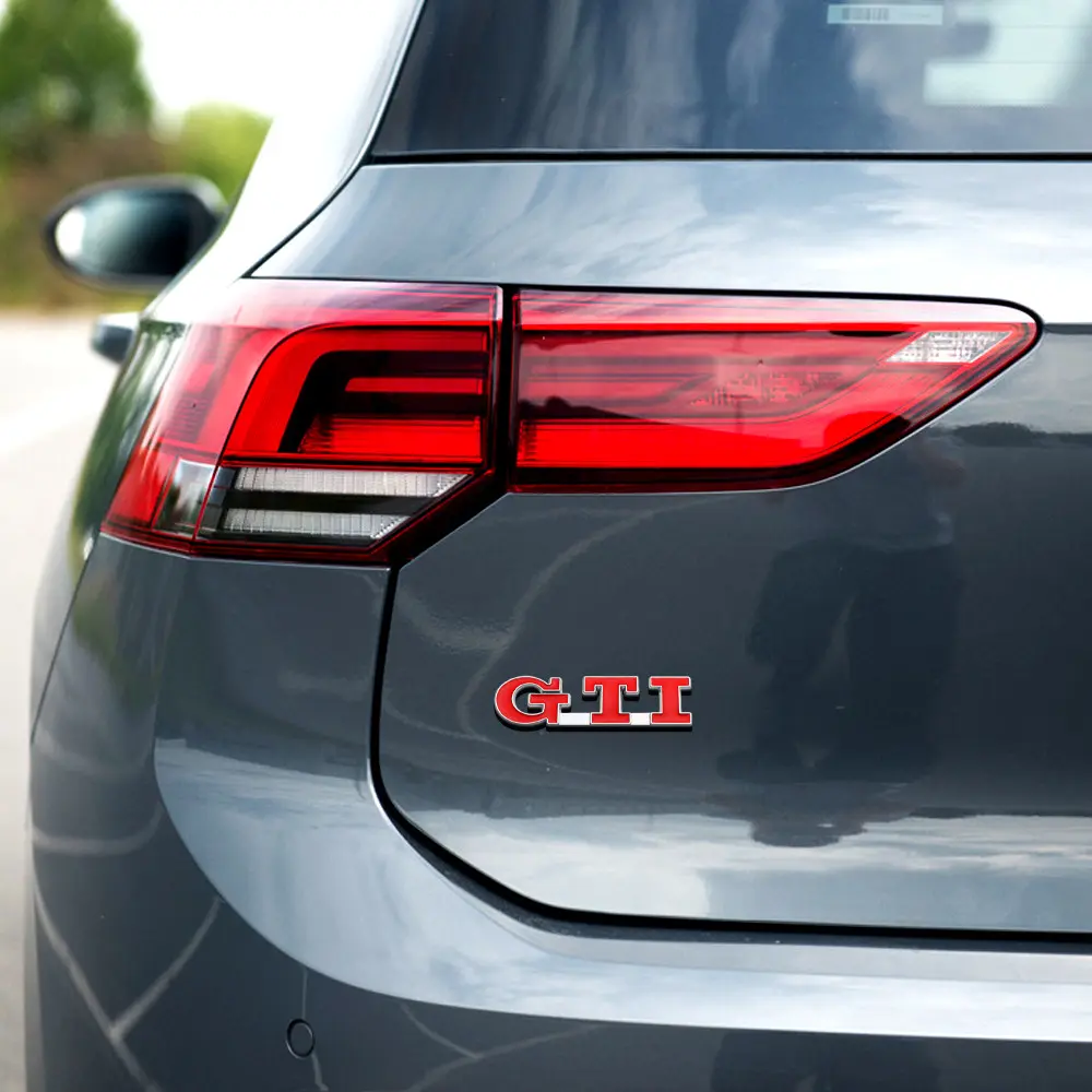3D Metal GTI Emblem Grille Car Styling Body Sticker Auto Refit Accessories, Stylish Car Merch, For Volkswagen VW Golf Polo Scirocco CADDY Beetle Passat Touareg Jetta Tiguan Car Decals Car Stickers Automotive Decals