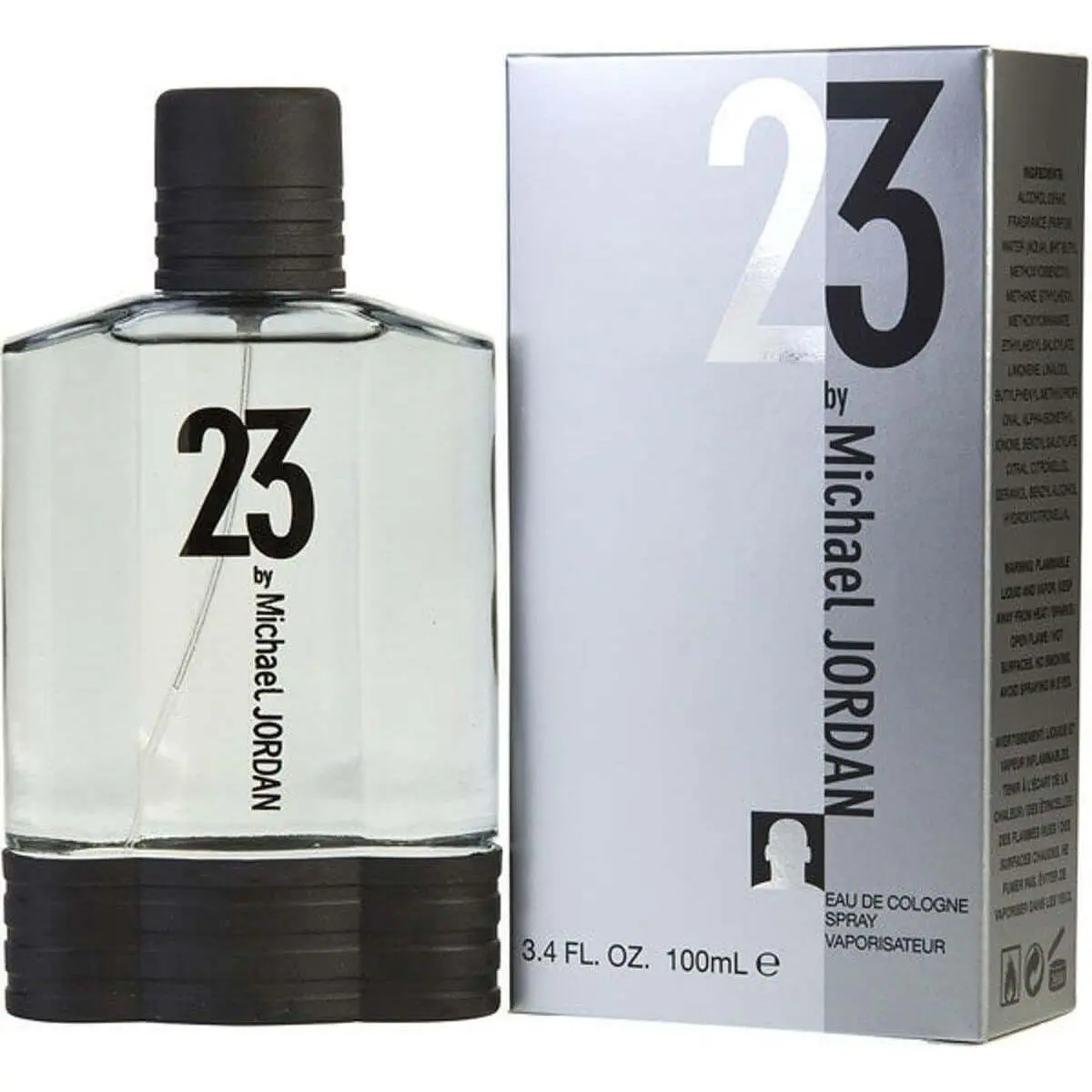 Michael Jordan 23 Men's Eau de Cologne Spray, a Citrus & Floral Fragrance Blend with Watermelon & Amber - 3.4 fl oz, Edc, Signature Scent, Musk, Grapefruit, Masculine Aroma, Single Bottle, Men's Fragrance, Grapefruit Mix, Sparkling Violets