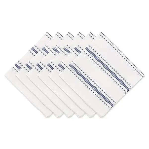 Design Imports Zig Dobby Stripe Napkin Set 6-pack