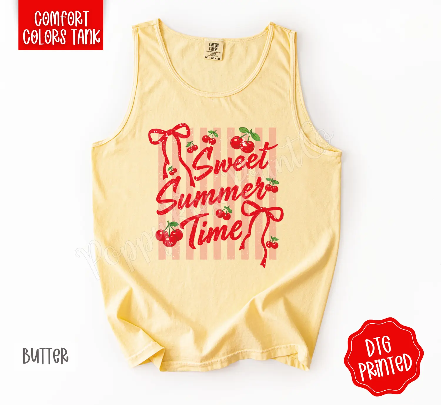 Sweet Summer Time Comfort Colors Tank Top