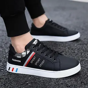 SS:SKLittleWhiteShoesMen'sTrendySports&LeisureFlatSoledBoardShoesRoundToeLace-UpCasualSneakersTU97595Fathersdaygift