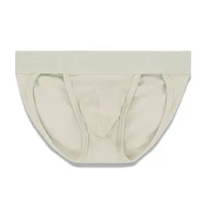 C-IN2 Hard//Core Dash Brief Nico Neutral for Men | Cotton-Blend Fabric with Vintage Look and Built-In Flex | Sculpted Pouch for Lift & Support