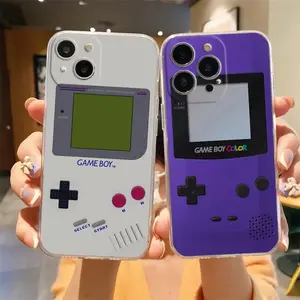 Gameboy Boy Game Model Phone Case For iPhone 17 16 15 11 12 14 13 Pro Max Mini X XS XR 7 Plus 17E Air Shockproof Silicone Cover