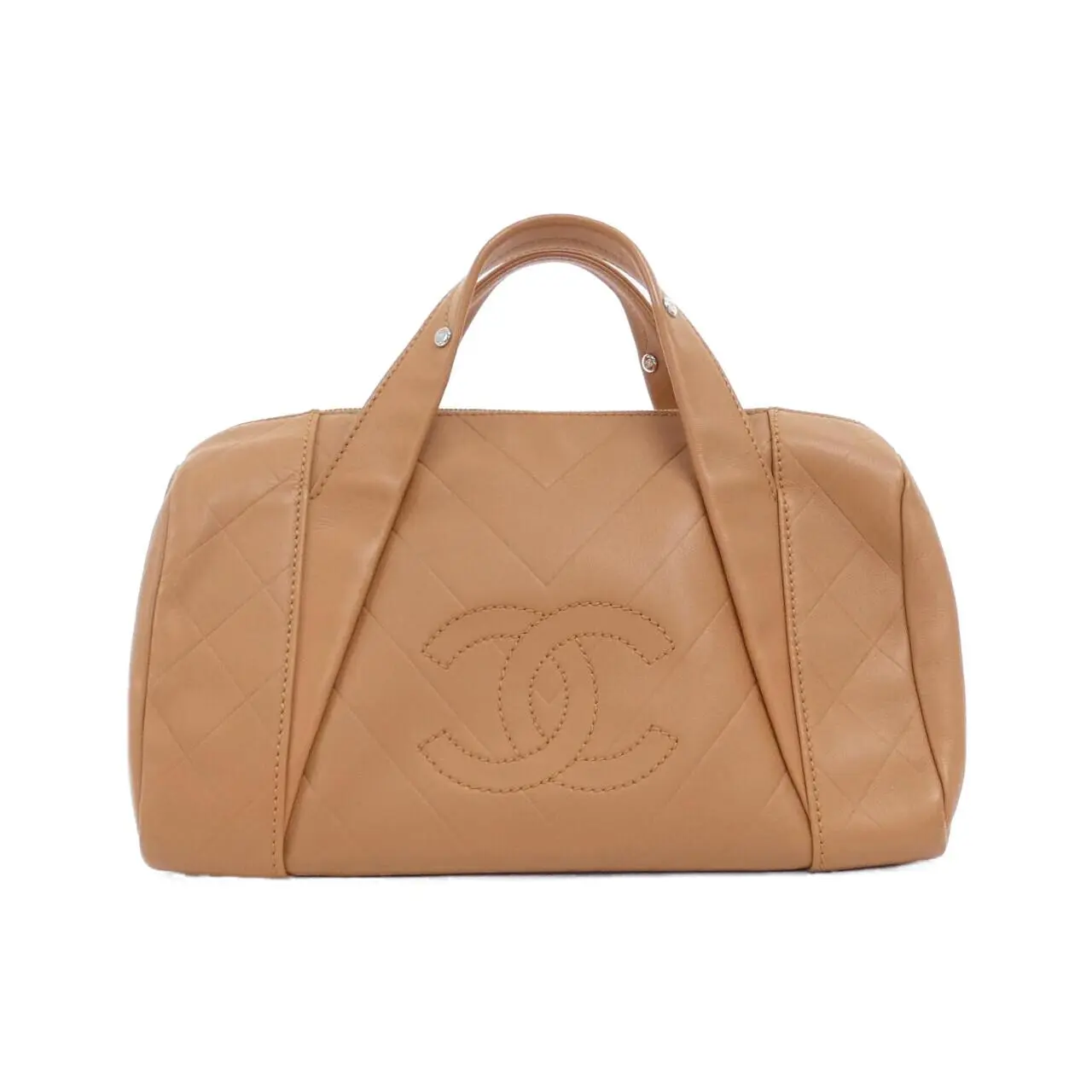 Pre-owned CHANEL Calfskin Tote Bags Boston Bag