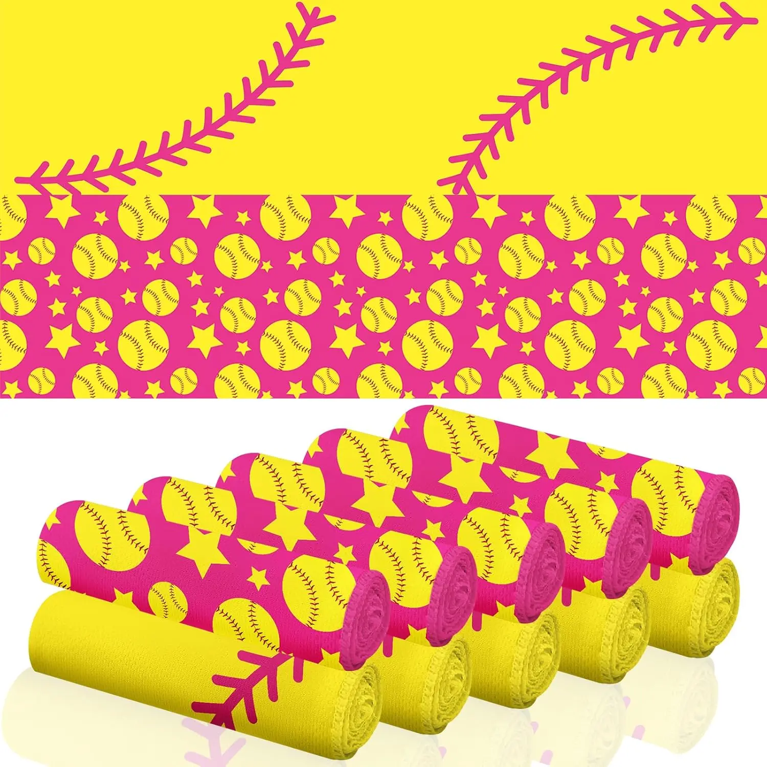 12-Pack Large Polyester Softball Cooling Towels (40x12 in, Yellow) - Absorbent, Durable, Rapid-Drying, Cooling Towels for Sports, Party Favors (Home & Bathroom Supplies)